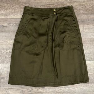 LOFT | Olive Green Wrap Skirt